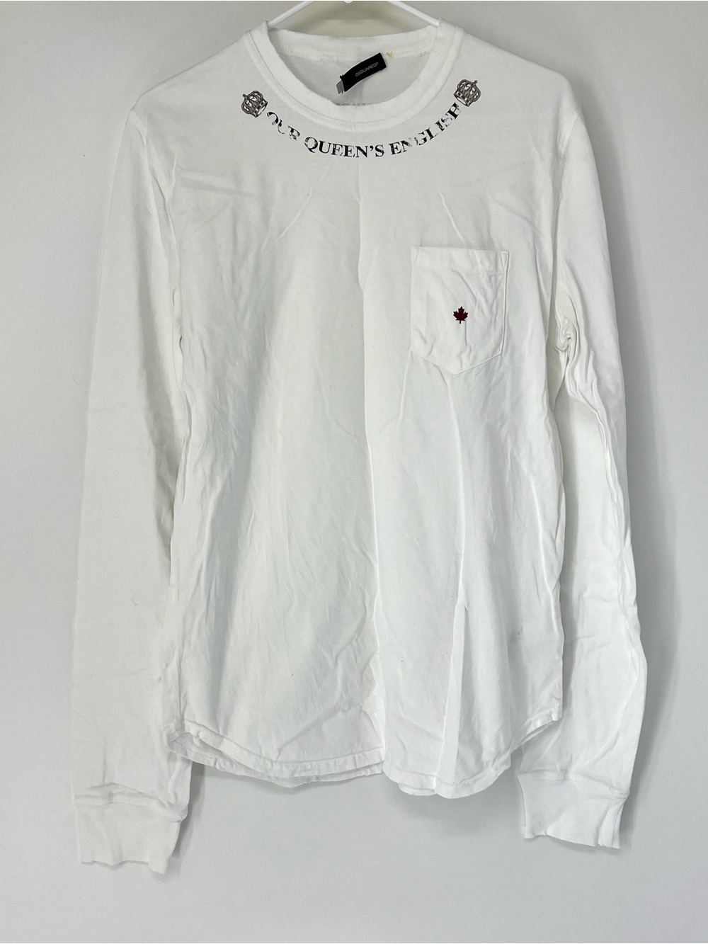 DSQUARED2 men’s large our queen’s English men’s top